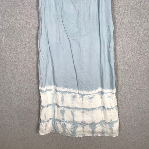 Cloth Stone Anthropologie Dress XS Blue Midi Tie Dye Resort Coastal Cowgirl READ - Picture 3 of 11